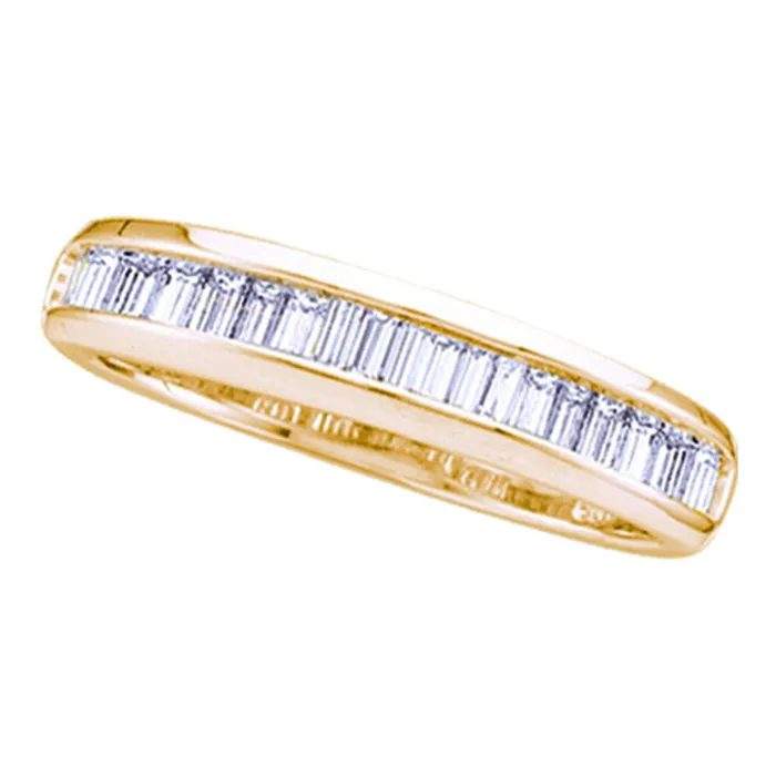 Yellowtone Sterling Silver Womens Baguette Diamond Wedding Band Ring 13 Cttw mayamila Rings Yellowtone Sterling Silver Womens Baguette Diamond Wedding Band Ring 13 Cttw mayamila Rings
