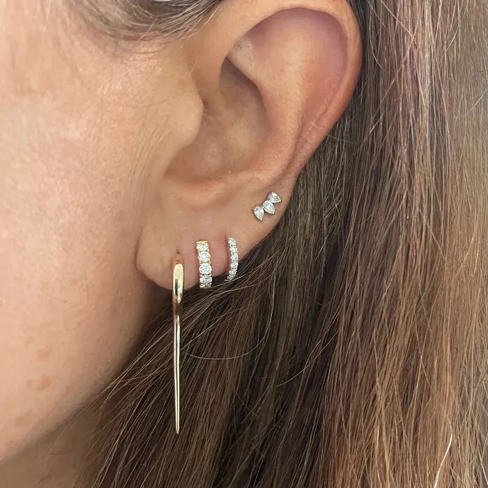 10mm 14k Gold Huggie Earring NicoleHD Jewelry Earrings