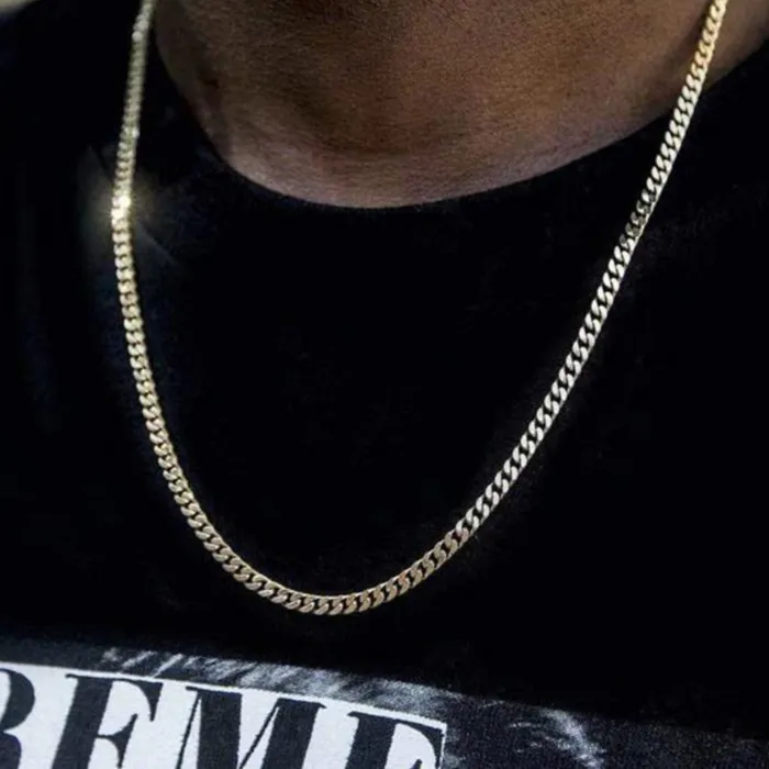 5MM Stainless Steel Cuban Link Chain Necklace Stainless Steel Necklaces