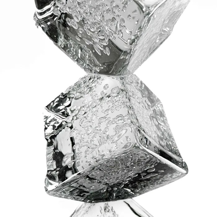 Alberto Don Earrings Ice cubes Art Glass