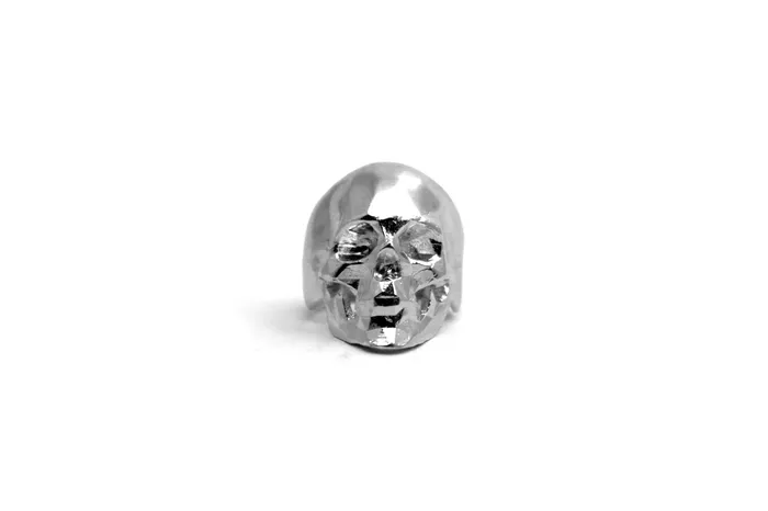 Anillo Craneo Low poly con mandibula Plata MARIA MARISCAL Earrings