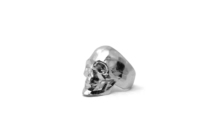 Anillo Craneo Low poly con mandibula Plata MARIA MARISCAL Earrings