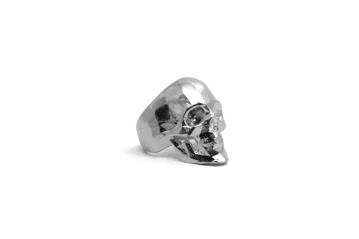Anillo Craneo Low poly con mandibula Plata MARIA MARISCAL Earrings
