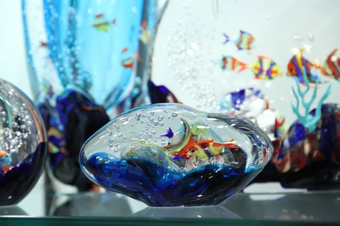 Aquarium Cloud Murano Glass Alberto Don Earrings Aquarium Cloud Murano Glass Alberto Don Earrings