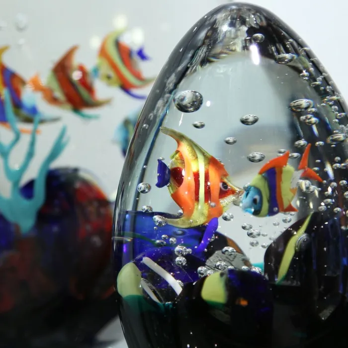 Aquarium Cloud Murano Glass Alberto Don Earrings Aquarium Cloud Murano Glass Alberto Don Earrings