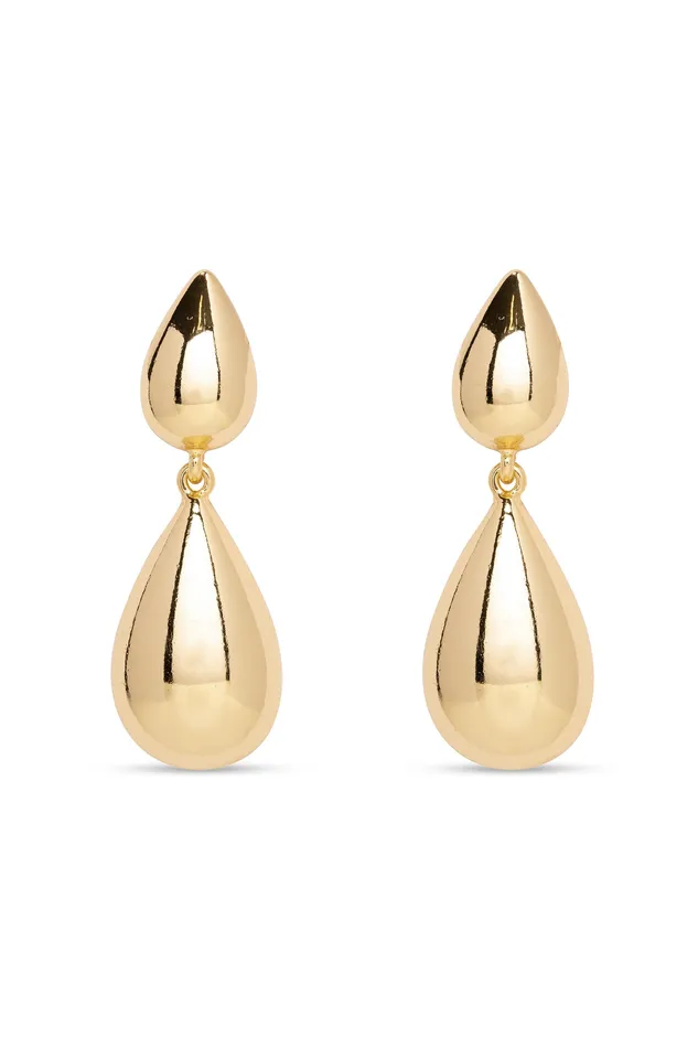 Avenue Montaigne Earrings Golden Crystal Haze Jewelry Earrings
