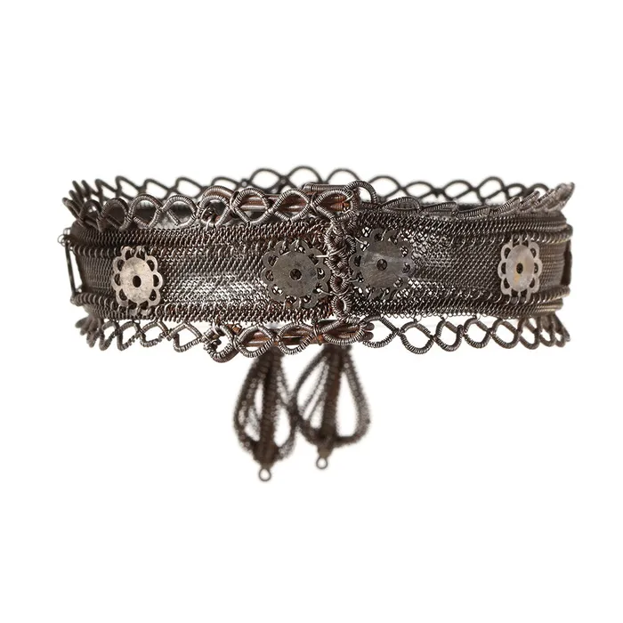 Bell and Bird Bracelets Silesian Iron Bangle