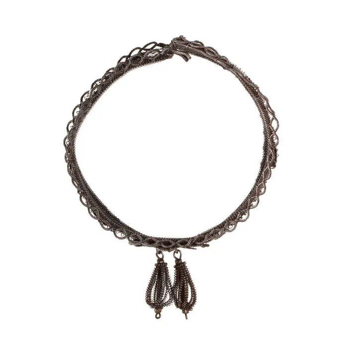 Bell and Bird Bracelets Silesian Iron Bangle