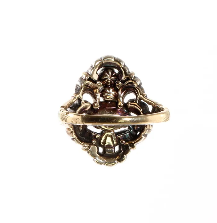 Bell Bird Antiques 18th Century Georgian Diamond Crown Ring Rings