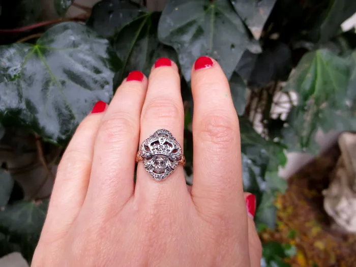 Bell Bird Antiques 18th Century Georgian Diamond Crown Ring Rings