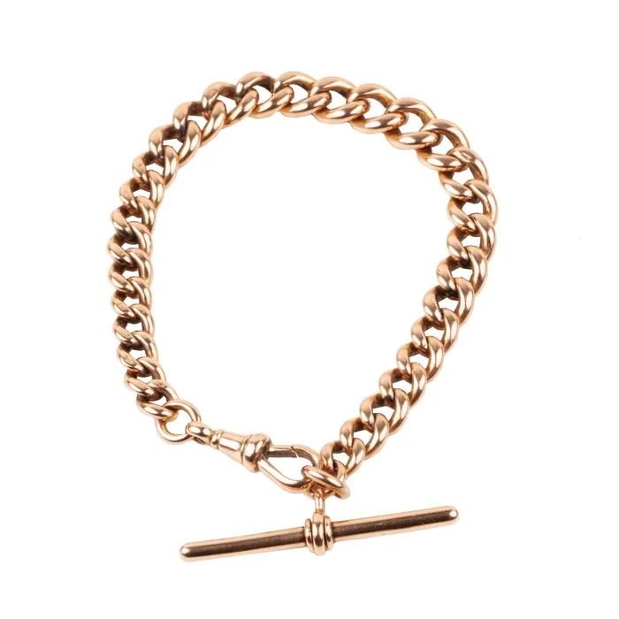 Bell Bird Antiques Bracelets Victorian Era Gold Albert Watch Chain Bracelet Bell Bird Antiques Bracelets Victorian Era Gold Albert Watch Chain Bracelet