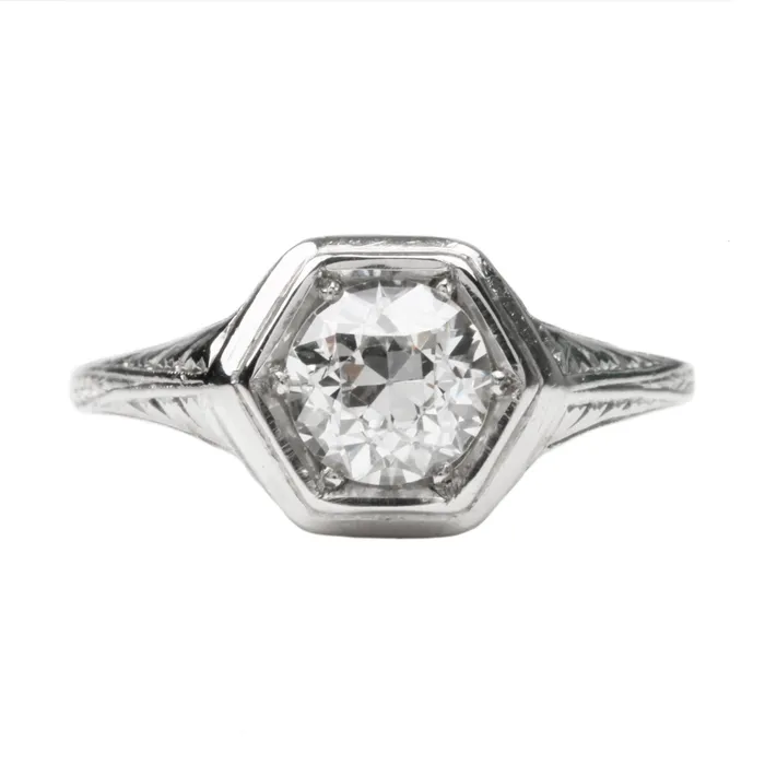 Bell Bird Antiques Early 20th Century Diamond Ring Rings