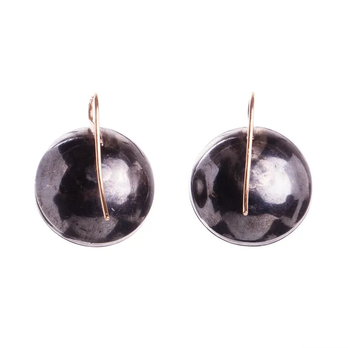 Bell Bird Antiques Earrings Georgian Rock Crystal Peach Earrings