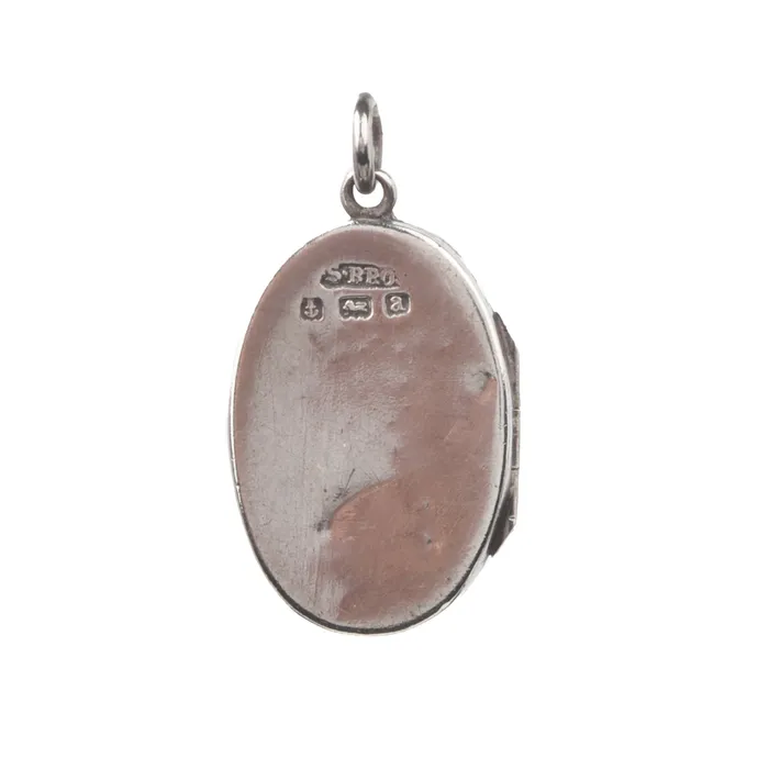Bell Bird Antiques Necklaces Petite Edwardian Silver and Rose Gold Locket