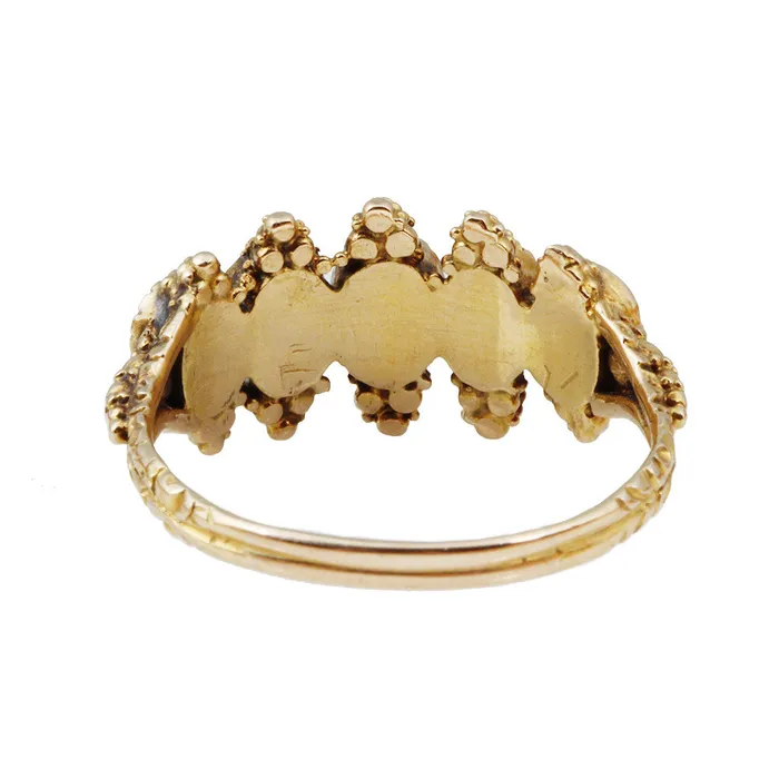 Bell Bird Antiques Rings Cannetile Pink Topaz Ring