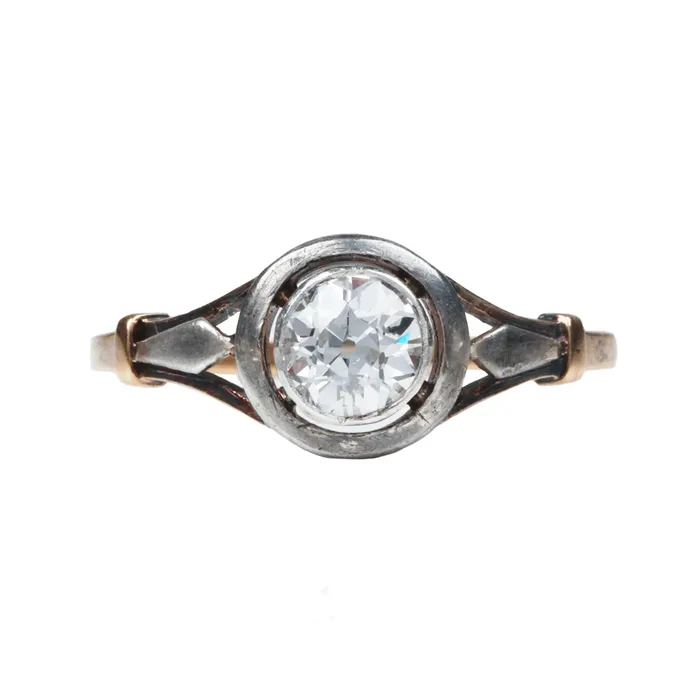 Bell Bird Antiques Rings Early 20th Century Old European Cut Diamond Ring