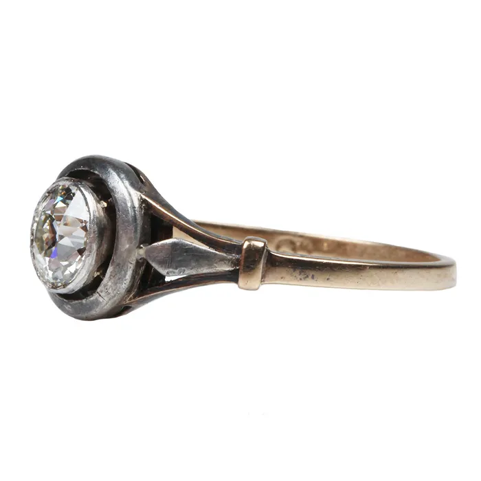 Bell Bird Antiques Rings Early 20th Century Old European Cut Diamond Ring