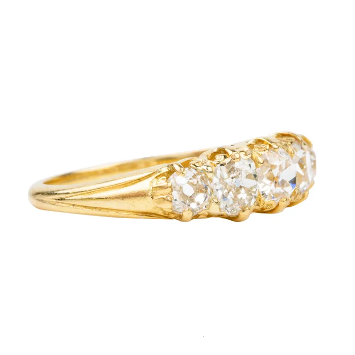 Bell Bird Antiques Rings Late Victorian era diamond ring