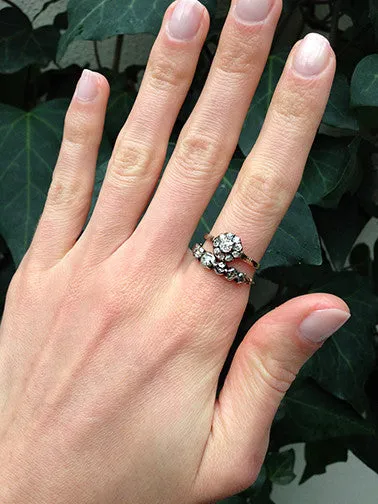 Bell Bird Antiques Rings Victorian Diamond Cluster Ring