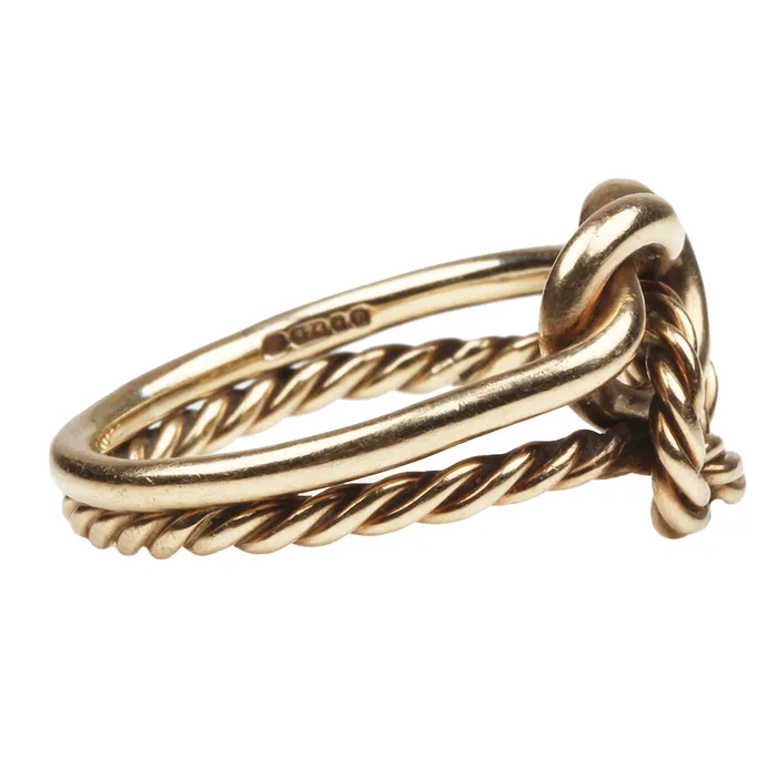 Bell Bird Antiques Rings Vintage Lovers Knot Ring