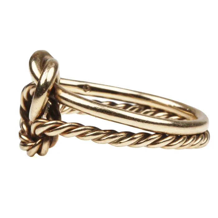 Bell Bird Antiques Rings Vintage Lovers Knot Ring