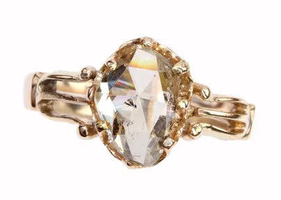 Bell Bird Antiques Victorian Rose Cut Diamond Ring Rings