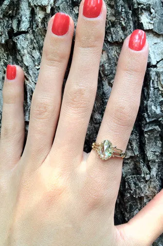 Bell Bird Antiques Victorian Rose Cut Diamond Ring Rings