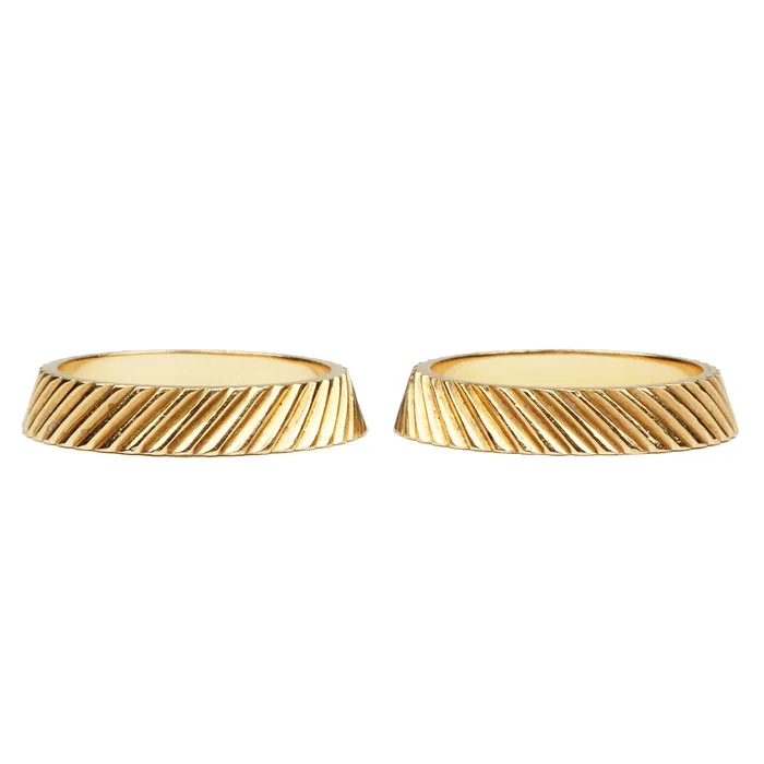 Bell Bird Antiques Vintage Cartier Stacking Gold Bands Earrings
