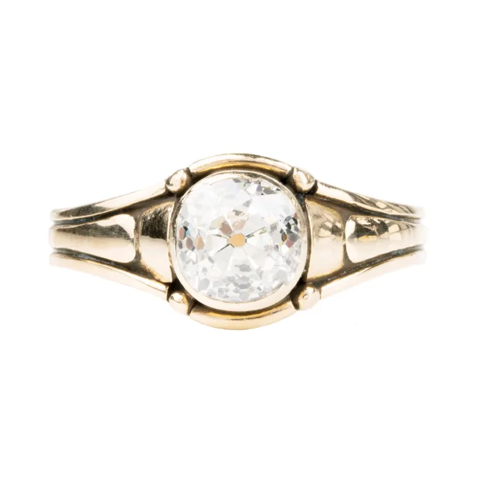 Bell Bird Rings Victorian Era Solitaire Diamond Ring