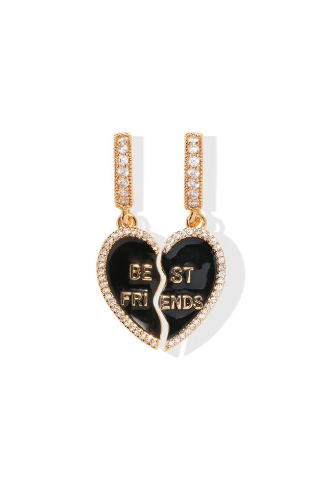 Best Friend Pendant Black Crystal Haze Jewelry Necklaces