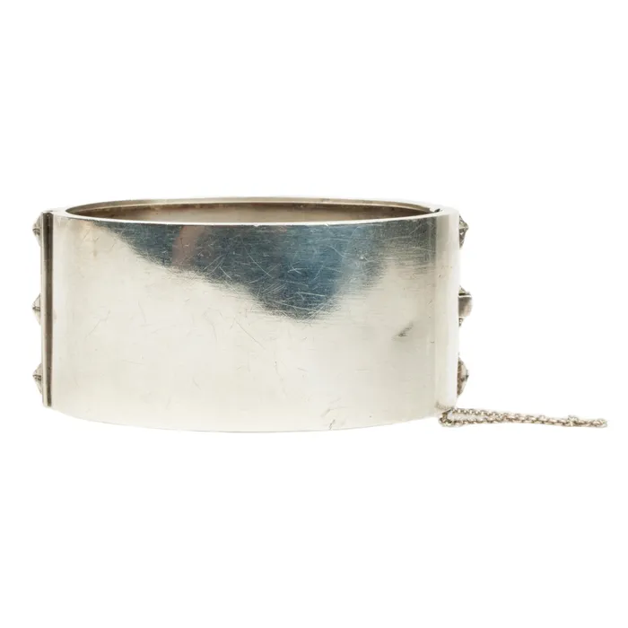 Bracelets Bell Bird Antiques Victrorian Era Sterling Studd Bangle