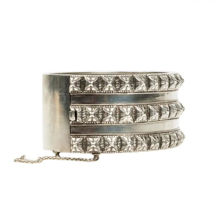 Bracelets Bell Bird Antiques Victrorian Era Sterling Studd Bangle