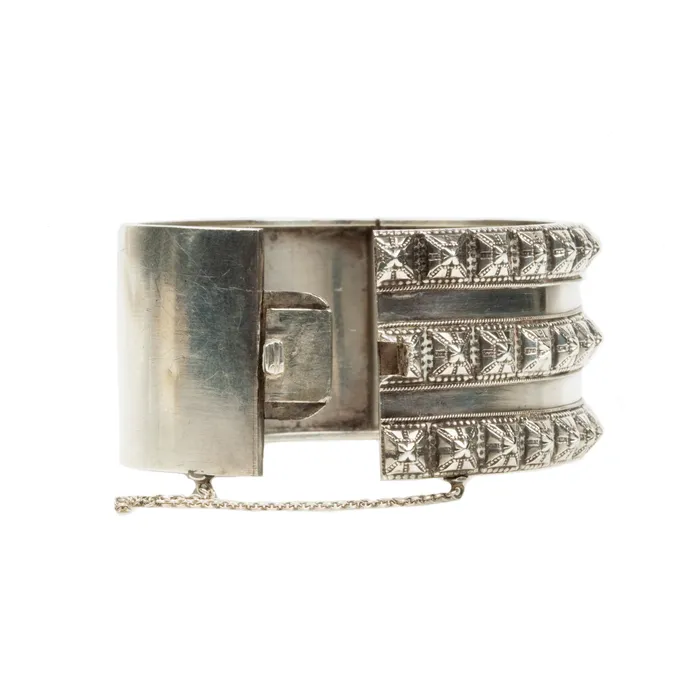 Bracelets Bell Bird Antiques Victrorian Era Sterling Studd Bangle