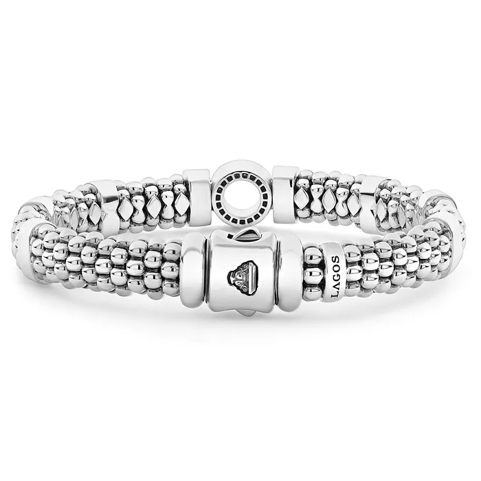 Bracelets Caviar Spark Single Station Diamond Circle Caviar Bracelet 9mm LAGOS