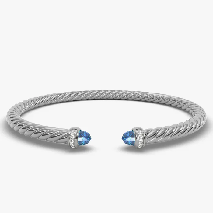Bracelets David Yurman 4MM MODERN CABLE FLEX BRACELET BT DI SIL