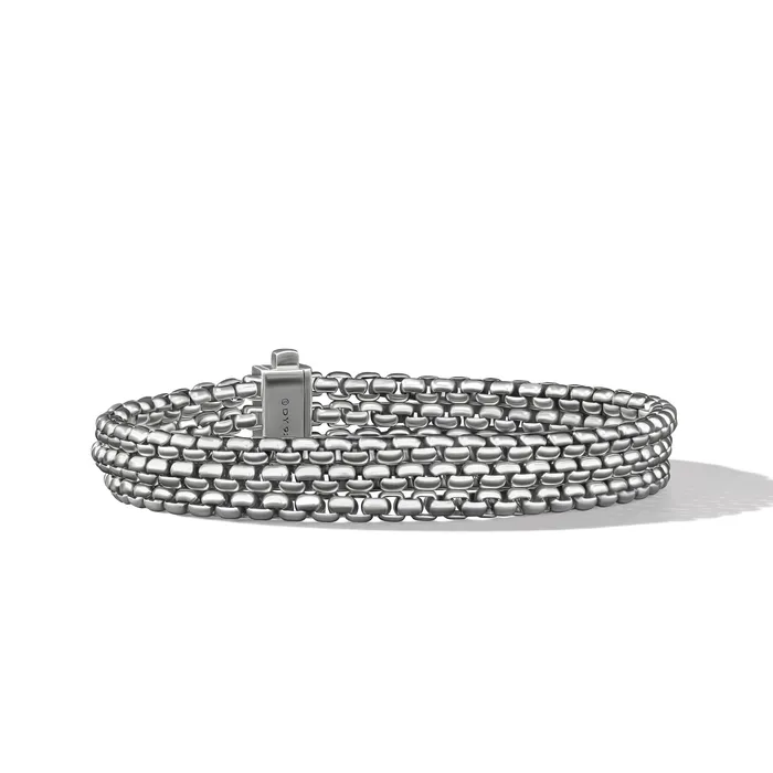 Bracelets David Yurman Three Row Box Chain Bracelet in Sterling Silver 135mm Bracelets David Yurman Three Row Box Chain Bracelet in Sterling Silver 135mm