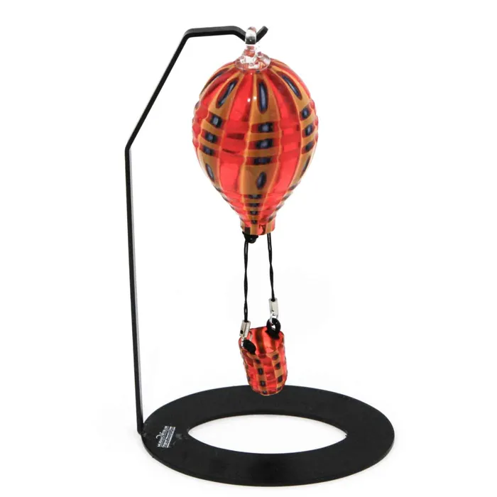 Campagnol Ivano Earrings Red Hot Air Balloon Murano Glass