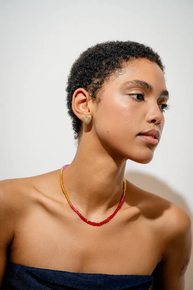 Candy Floss Necklace Sunset Crystal Haze Jewelry Necklaces