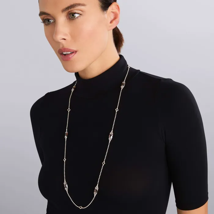 Caviar Color Six Station Smokey Quartz Necklace LAGOS Necklaces