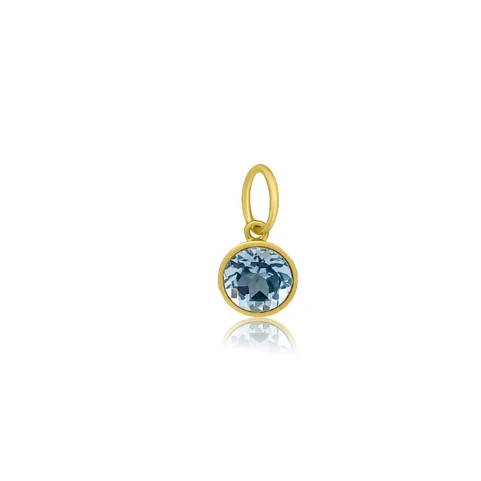 Charm Necklaces Bezel Set Gemstone Charm NicoleHD Jewelry