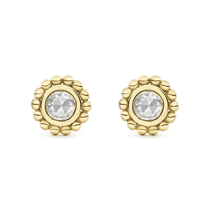 Covet Small Rose Cut Diamond Stud Earrings LAGOS Earrings