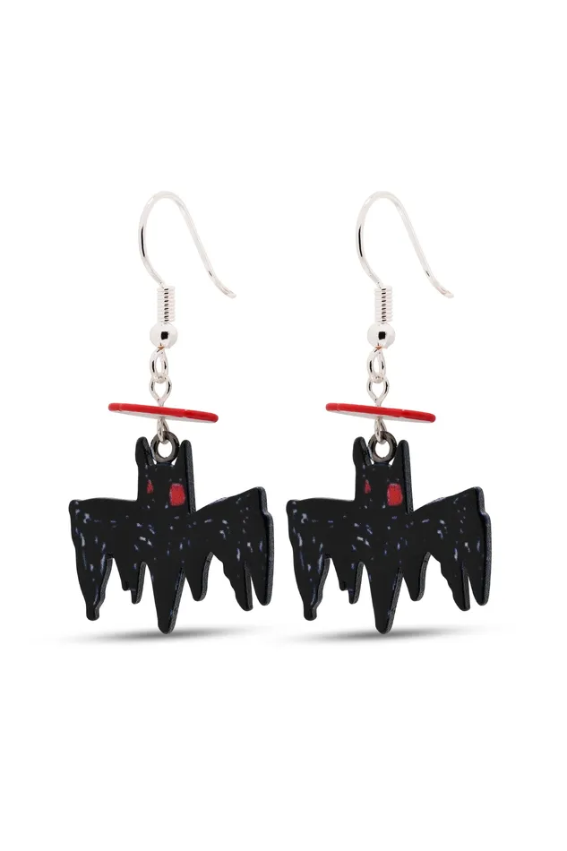Crystal Haze Jewelry Batman Bat Earring Set Earrings
