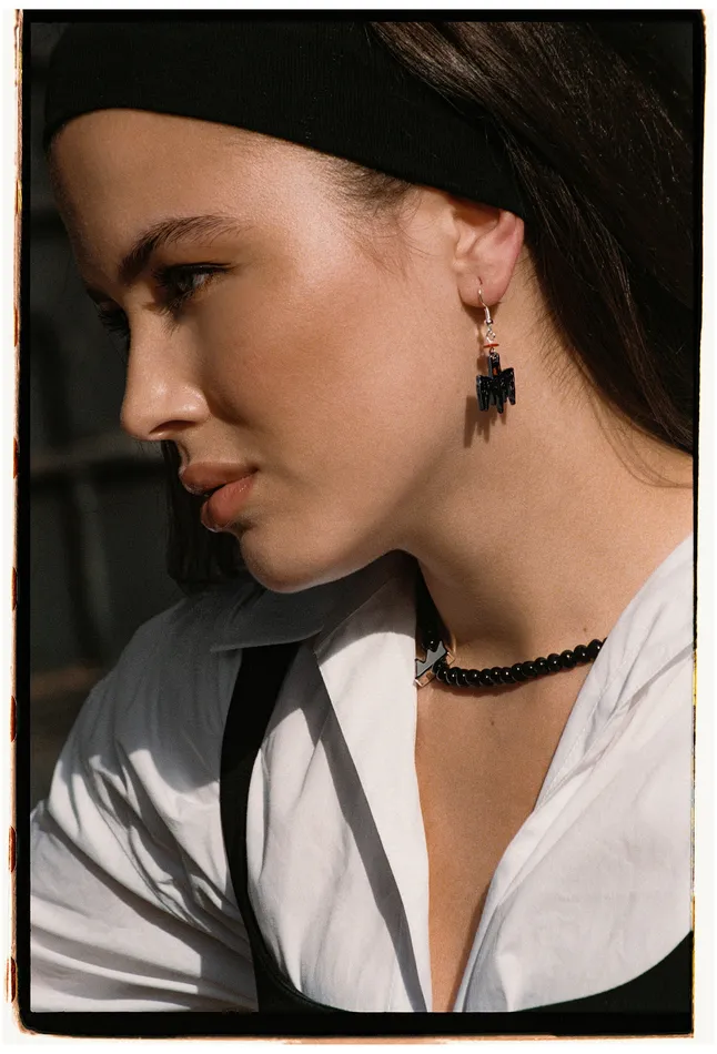 Crystal Haze Jewelry Batman Bat Earring Set Earrings