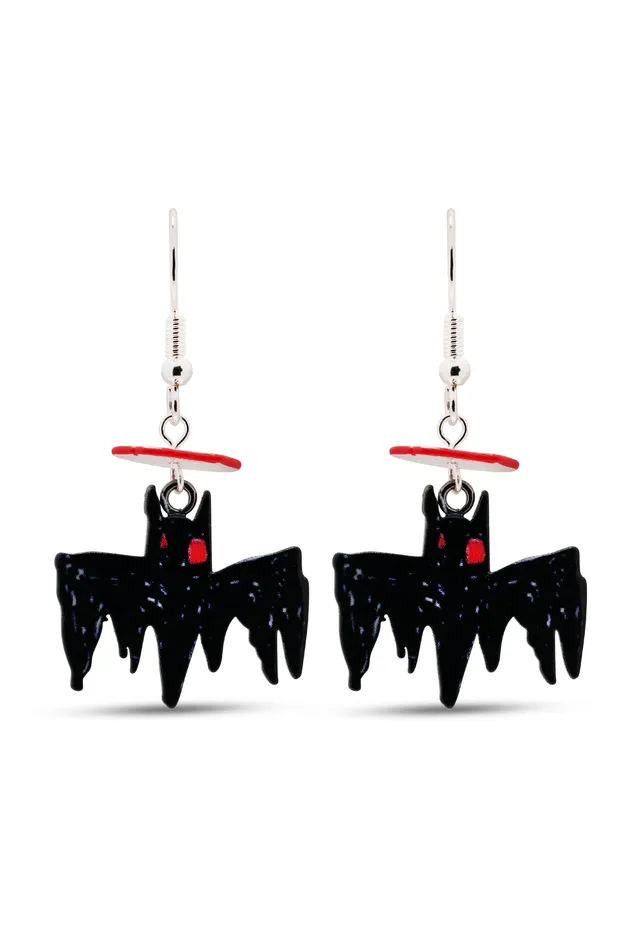 Crystal Haze Jewelry Batman Bat Earring Set Earrings