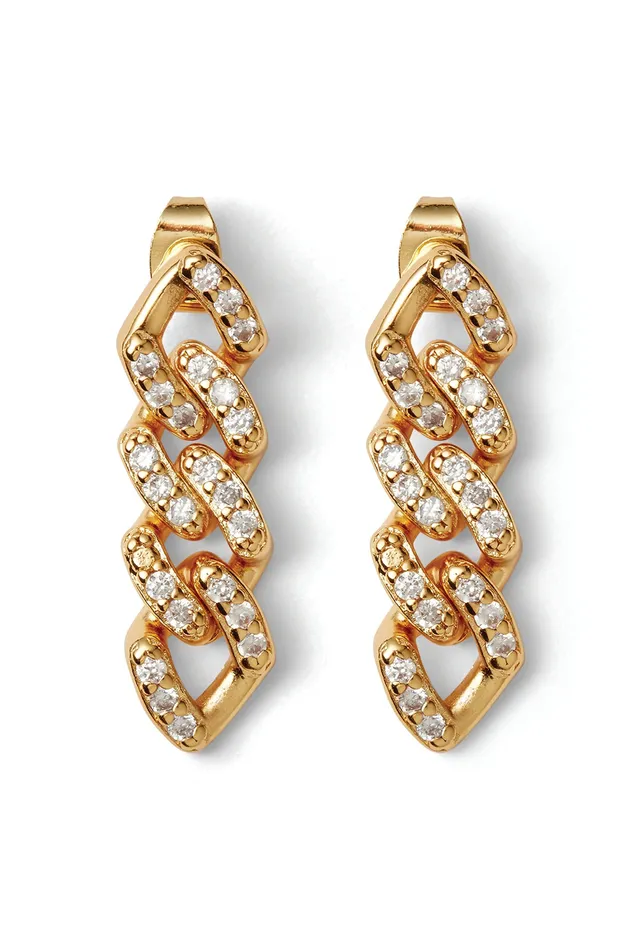 Crystal Haze Jewelry Earrings Mexican chain drop earrings