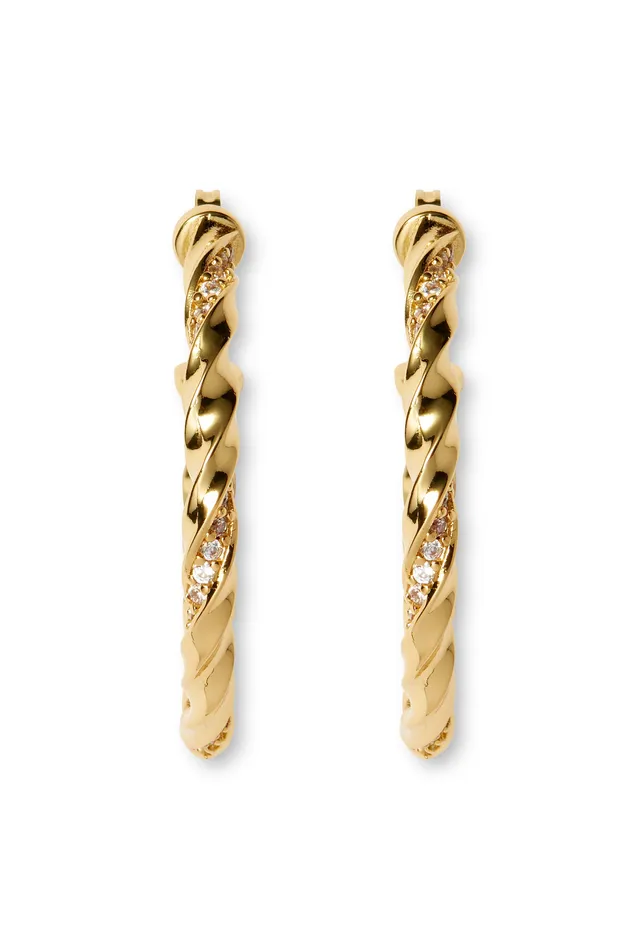 Crystal Haze Jewelry Rope Chain Hoops Necklaces
