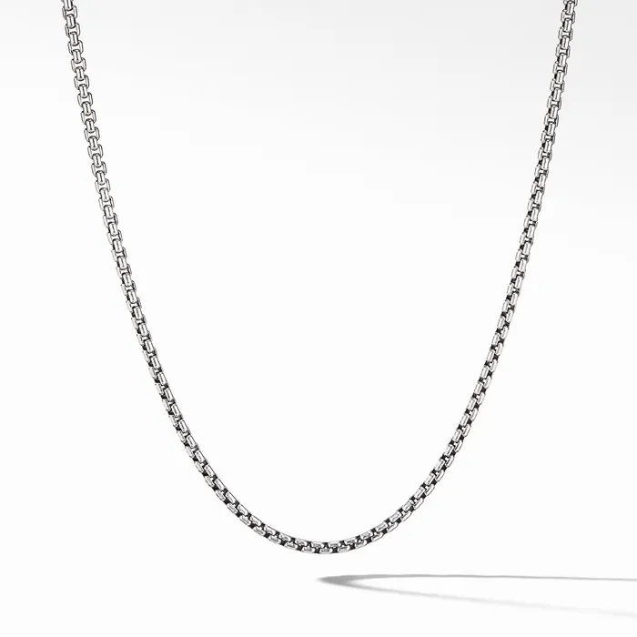 David Yurman Necklaces Box Chain Necklace in Sterling Silver 27mm