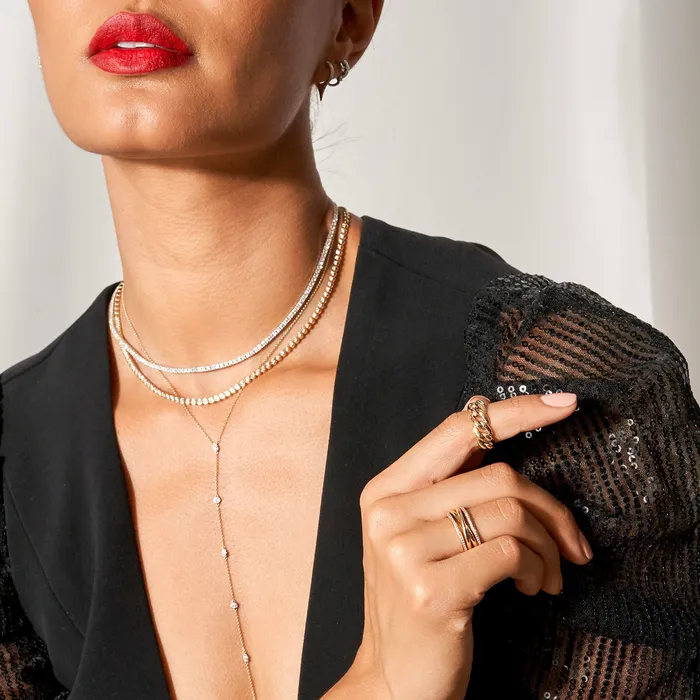 Diamond Lariat Necklace NicoleHD Jewelry Necklaces