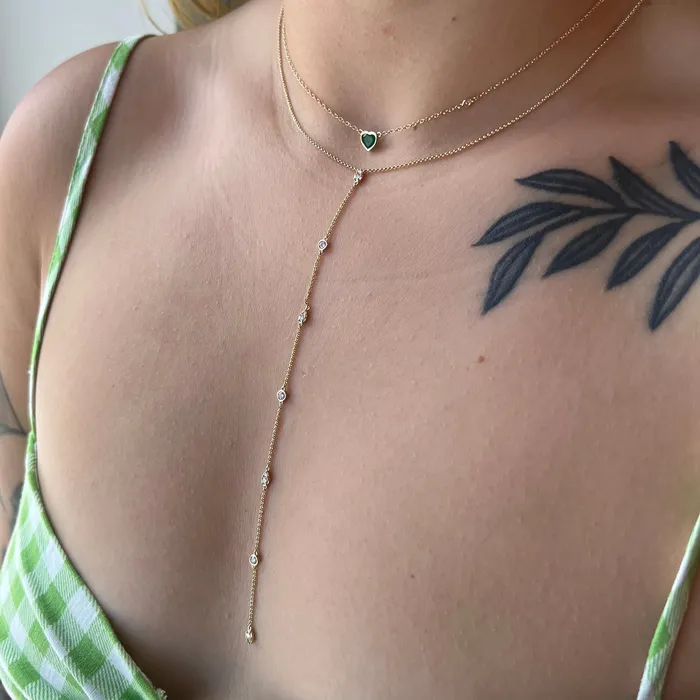 Diamond Lariat Necklace NicoleHD Jewelry Necklaces