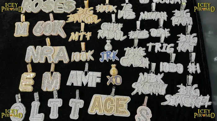 Disc Edition Iced Out Personalized Custom Name Necklace Pendant INITIAL Necklaces